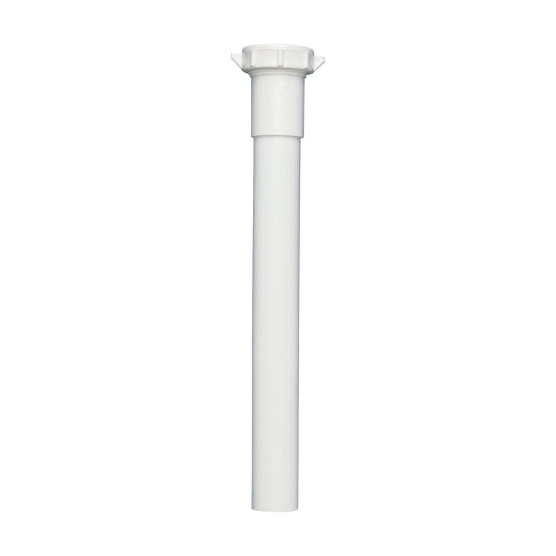 Plumb Pak PP20944 Pipe Extension Tube, 1-1/4 in, 6 in L, Slip-Joint, PVC, White White