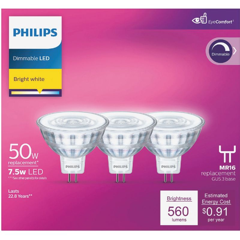opwinding cilinder Waardig Buy Philips Classic Glass MR16 GU5.3 LED Floodlight Light Bulb