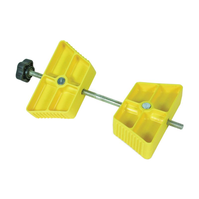 Camco 44622 Wheel Stop Chock, Plastic, Yellow, For: 26 to 30 in Dia Tires with Spacing of 3-1/2 to 5-1/2 in Yellow