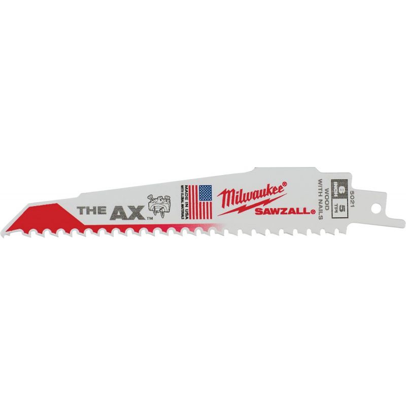 Milwaukee Sawzall THE AX Demolition Reciprocating Saw Blade (Pack of 25)