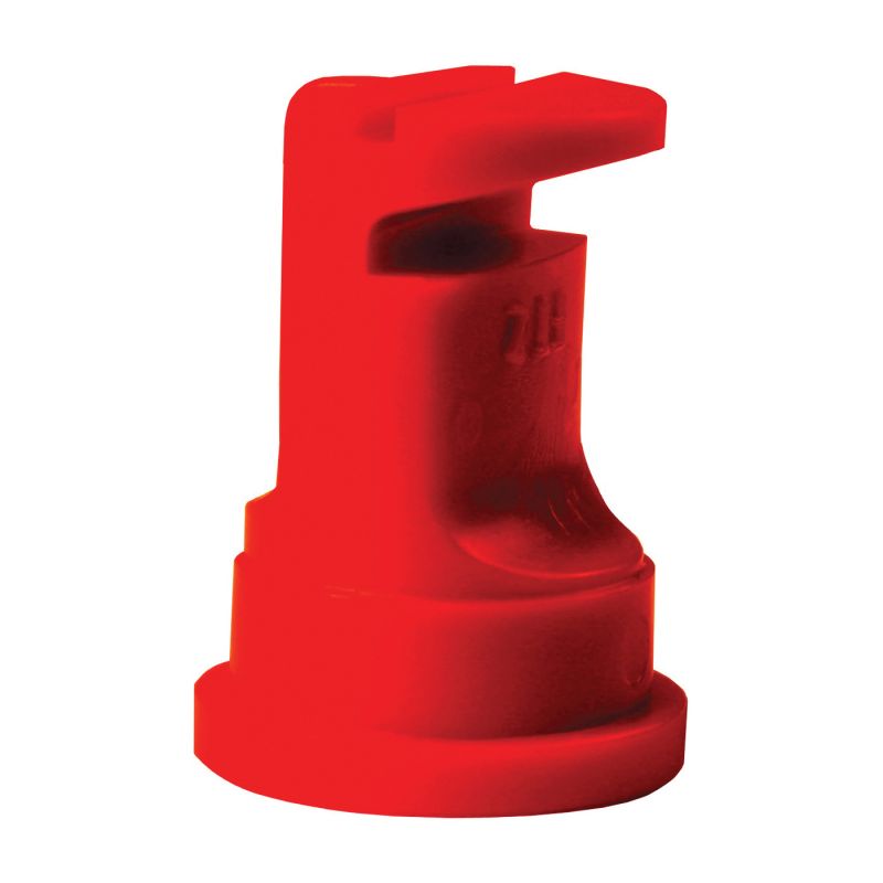 Green Leaf FT 2.0 6PK Flood Nozzle, Polyoxymethylene, Red, For: Y8253051 Series Round Cap, Lechler Spray Tip Red