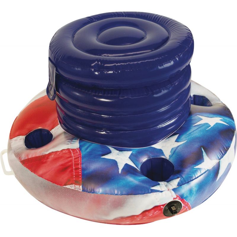 PoolCandy Stars &amp; Stripes Floating Cooler Multi, Floating Cooler
