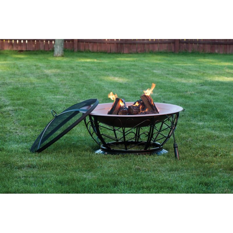 Outdoor Expressions 30 In. Coppertone Fire Pit Antique Bronze