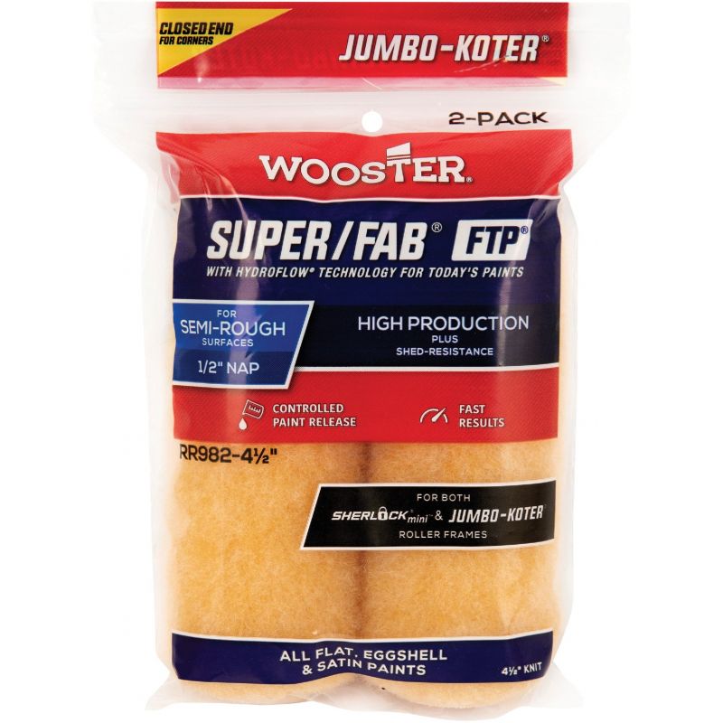 Wooster Jumbo-Koter Super/Fab FTP Knit Fabric Roller Cover