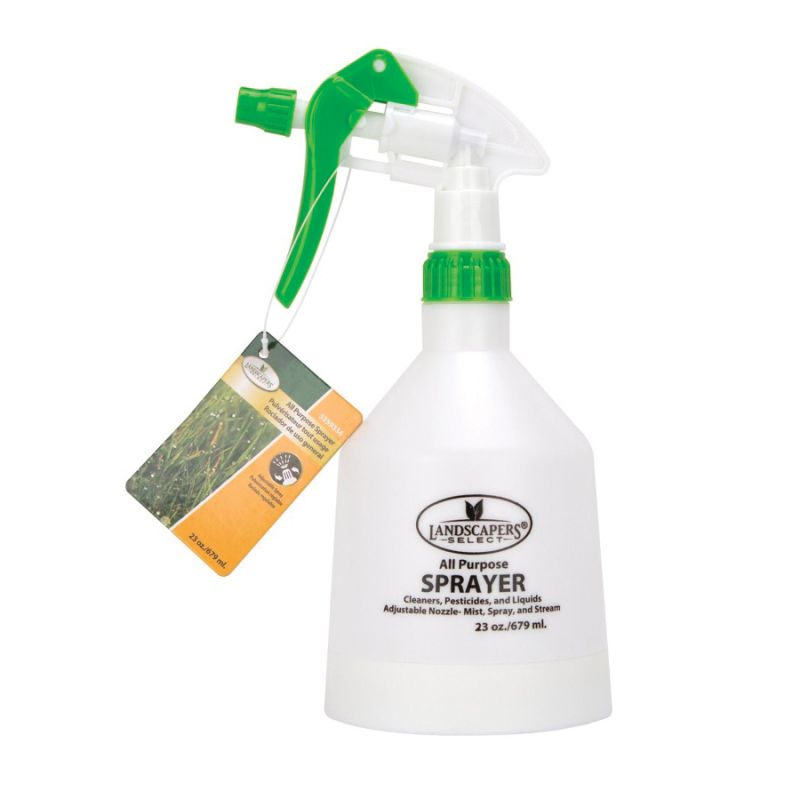 Landscapers Select SX-2058D(S) Spray Bottle, Adjustable Nozzle, PE, White 23 Oz, White