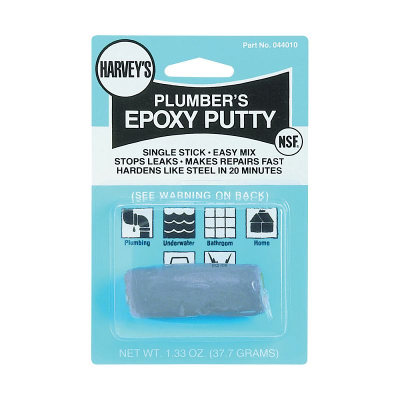 Harvey 44010 Epoxy Putty, Solid, Beige/Gray, 1.33 oz Stick Beige/Gray