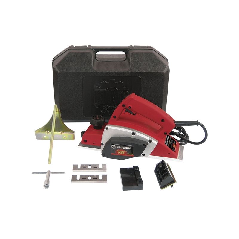 King Canada 8333 Portable Planer Kit, 4.4 A, 3-1/4 in W Planning, 1/32 in D Planning