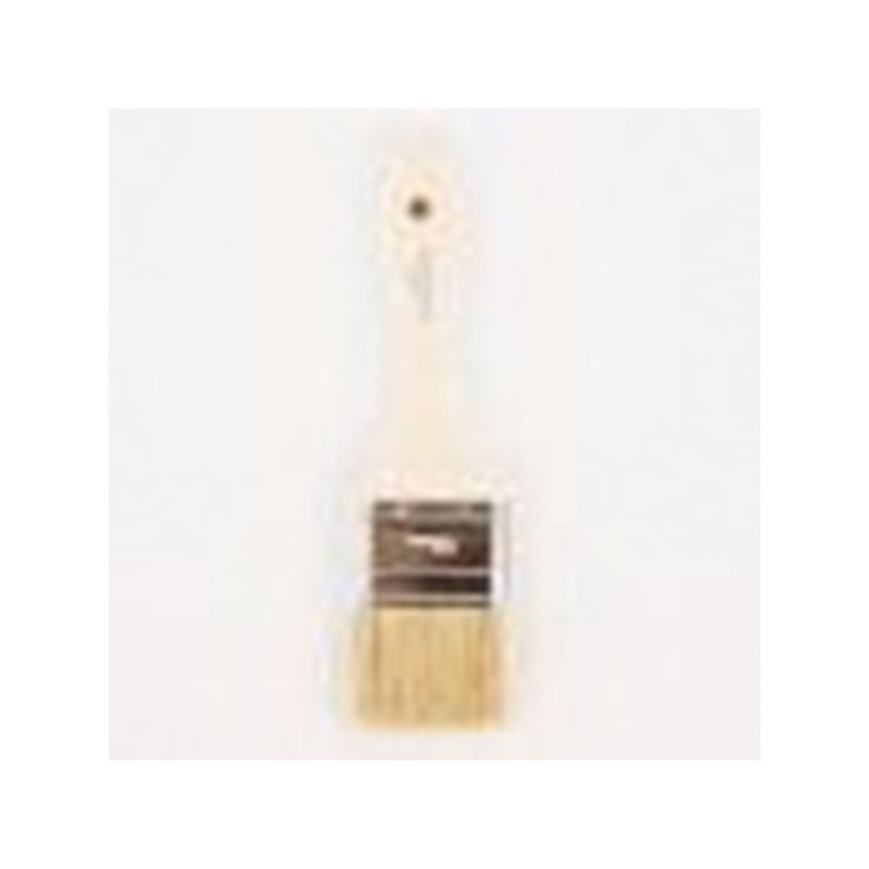 NOUR R 020-30W Throwaway Paint Brush, 1.2 in W, Beavertail Handle White
