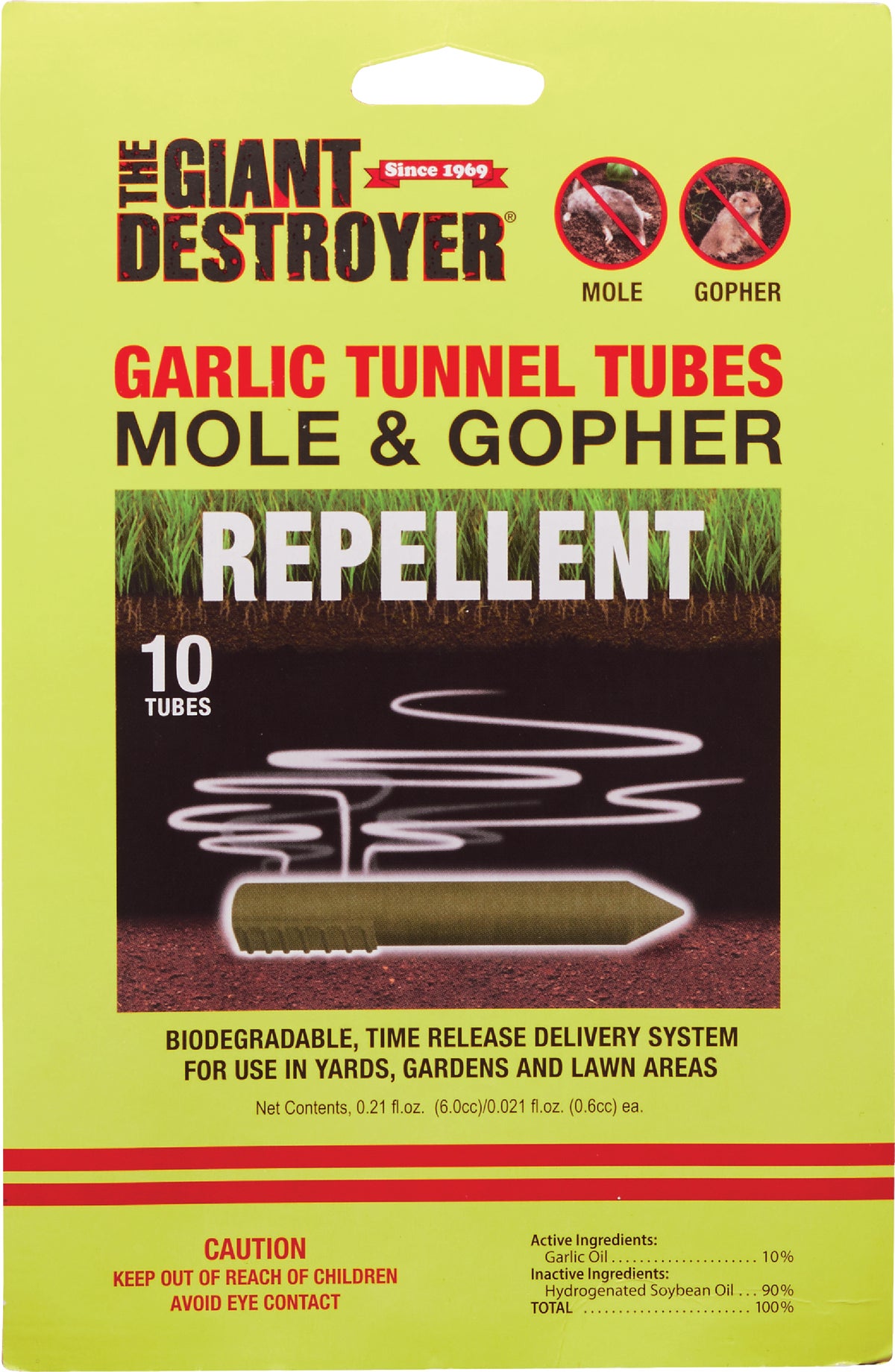 TOMCAT 4 lbs. Mole and Gopher Repellent Granules, Safe for Lawn