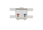 Oatey Quadtro 38529 Washing Machine Outlet Box, 1/2 in Connection, Brass/Polystyrene
