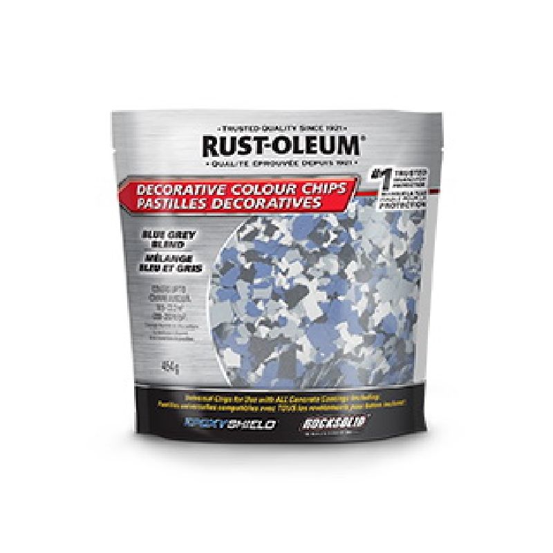 Rust-Oleum N238469 Color Chip, Solid, Blue/Gray, 474 g, Pack Blue/Gray