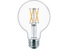 Philips Warm Glow G25 Medium LED Decorative Light Bulb, Title 20 Compliant
