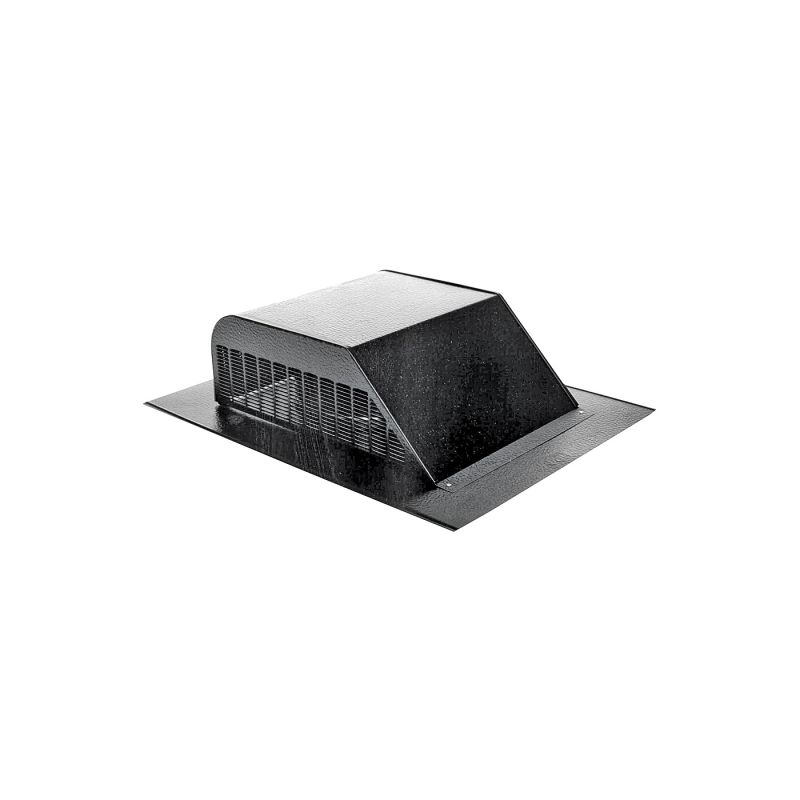 Lomanco LomanCool 750B Static Roof Vent, 16 in OAW, 50 sq-in Net Free Ventilating Area, Aluminum, Black Black