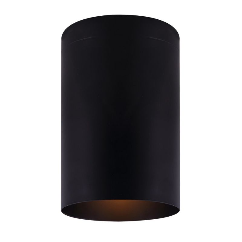 Canarm AGNA IFM1071A04BK Flush Mount Light, 40 W, 1-Lamp, Type A Lamp, Black Fixture, Matte Fixture