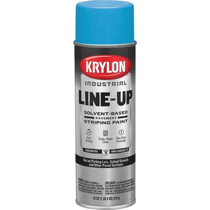 Krylon Professional Solvent-Based Striping Paint Handicap Blue, 18 Oz.