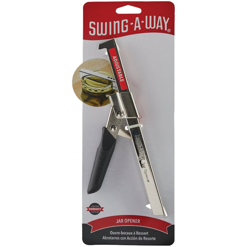 SWING-A-WAY Easy Crank Can Opener With Folding Handle Ergonomic -  Steel-Black