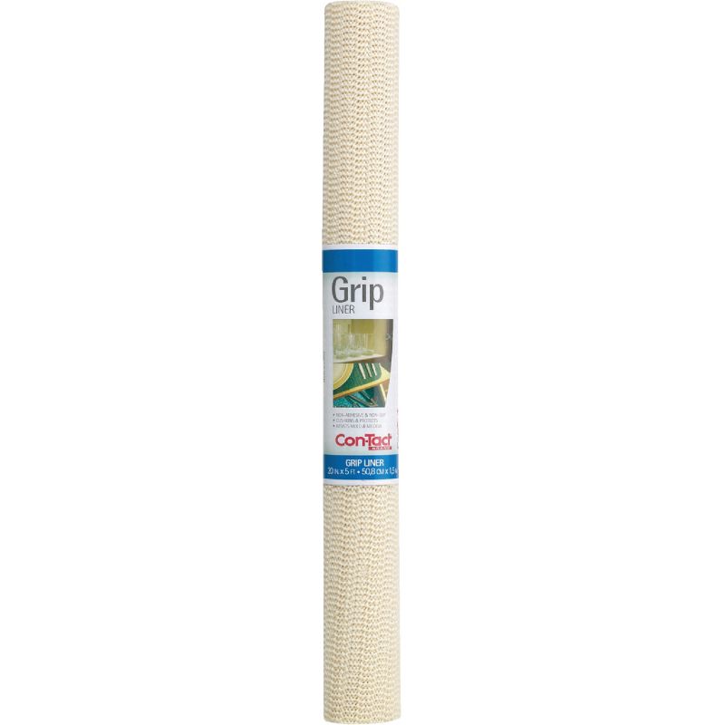 Con-Tact Beaded Grip Non-Adhesive Shelf Liner Almond