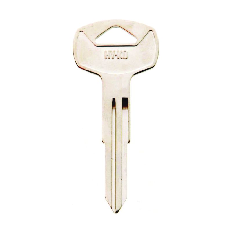 Hy-Ko 11010DA22 Automotive Key Blank, Brass, Nickel, For: Nissan Vehicle Locks (Pack of 10)
