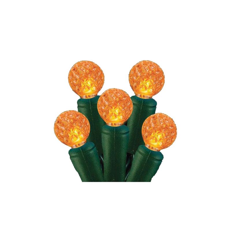 Hometown Holidays 2339/U14E320G Light Set, 4.8 W, 70-Lamp, LED Lamp, Orange Lamp, 25,000 hr Average Life (Pack of 12)