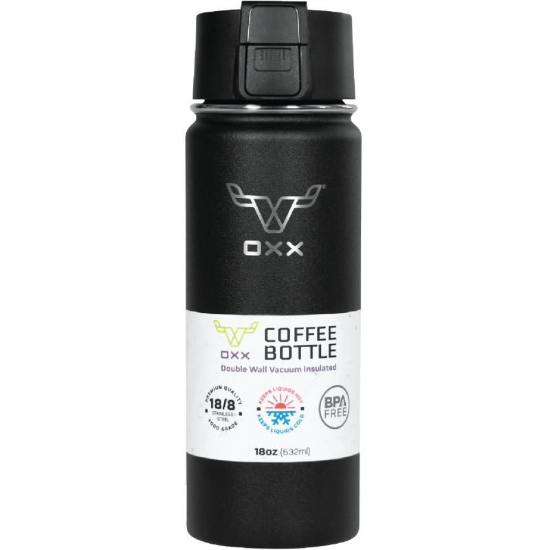 Oxx Insulated Vacuum Bottle 18 Oz., Black