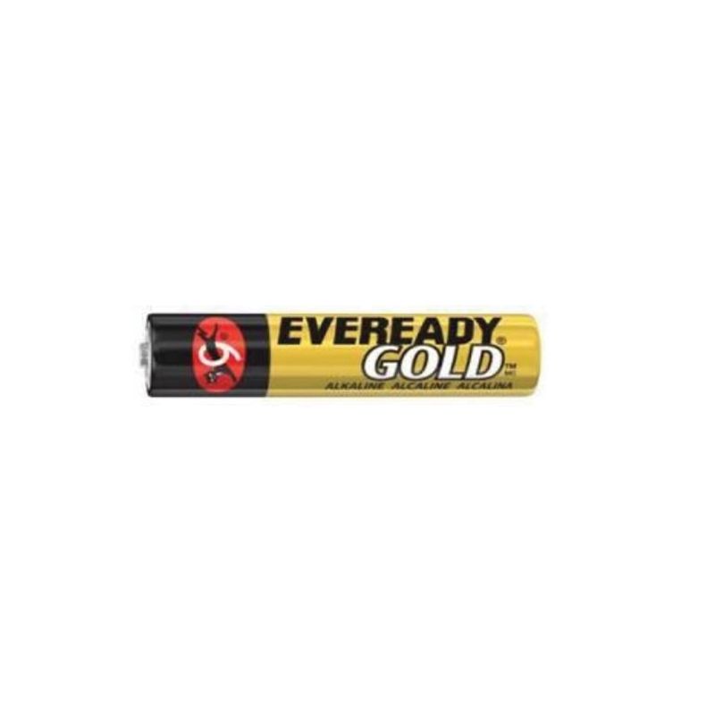 Eveready Gold A92 A92BP2 Battery, 1.5 V Battery, AAA Battery, Alkaline, Manganese Dioxide, Zinc