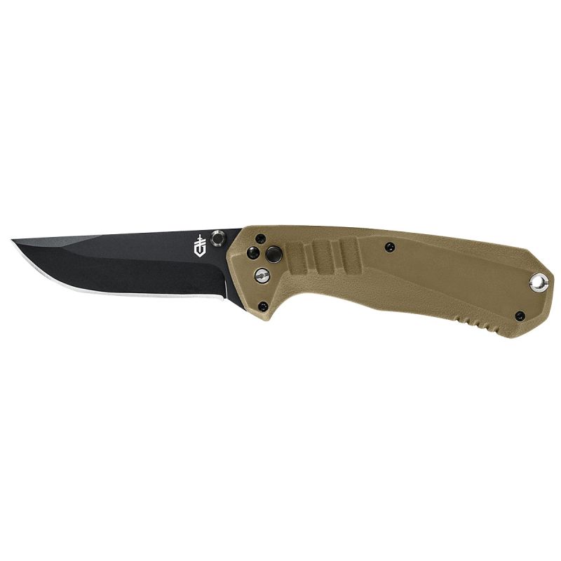 Gerber 31-003571 Haul Pocket Knife, 3.1 in L Blade, Stainless Steel Blade, Coyote Brown Handle 3.1 In