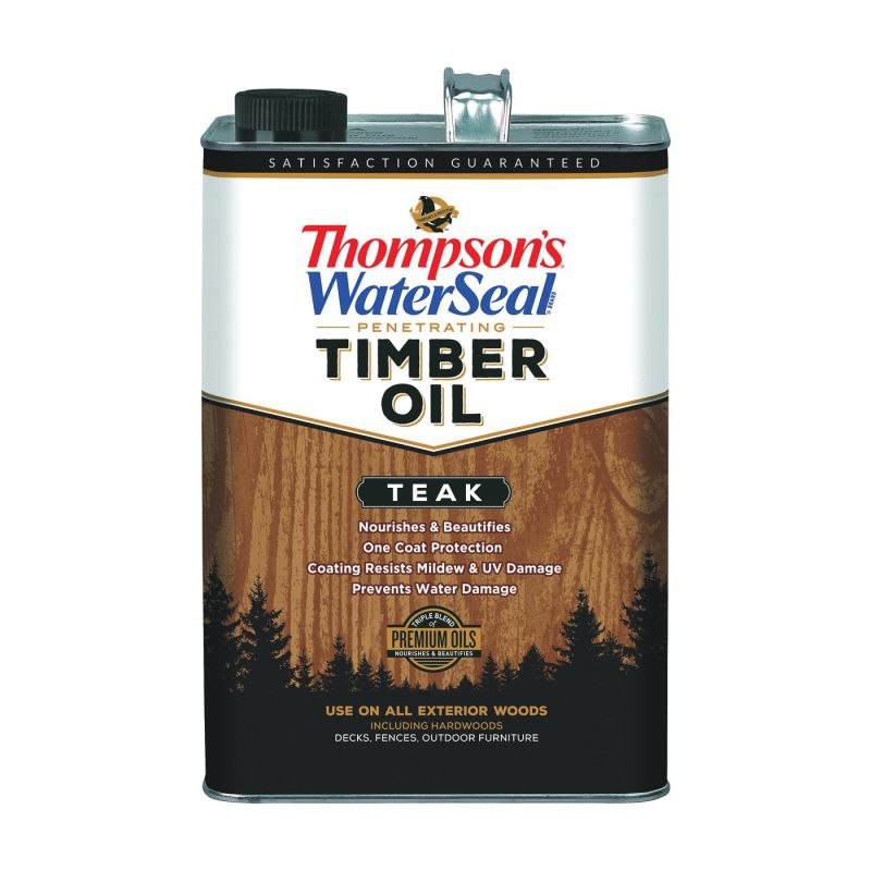 Thompson&#039;s WaterSeal TH.049831-16 Timber Oil, Teak, Liquid, 1 gal Teak
