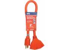 Do it Best 12/3 Extension Cord With Powerblock Orange, Extra Heavy-Duty, 15A