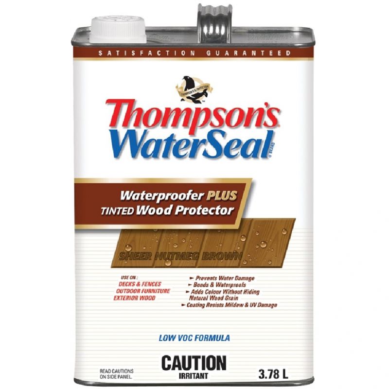 Thompson&#039;s WaterSeal THC043044-16 Wood Protector, Nutmeg Brown, 3.78 L Nutmeg Brown