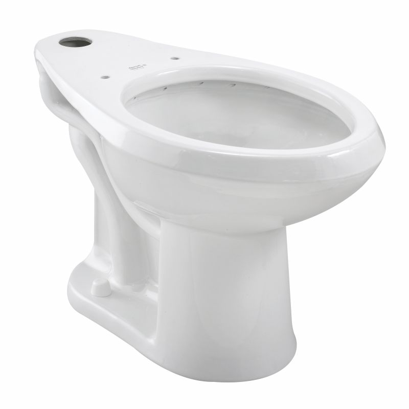 American Standard Madera Series 20 Toilet Bowl, Elongated, Vitreous China, White, Floor Mounting White