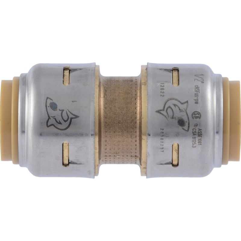 SharkBite Push-to-Connect Straight Brass Coupling