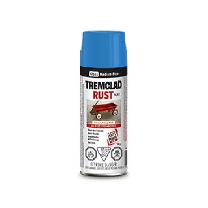 Rust-Oleum 27009B522 Rust Preventative Spray Paint, Gloss, Medium Blue, 340 g, Can Medium Blue