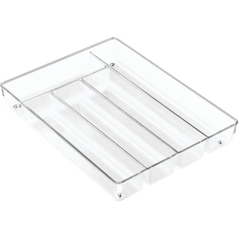 iDesign Linus Cutlery Tray Clear