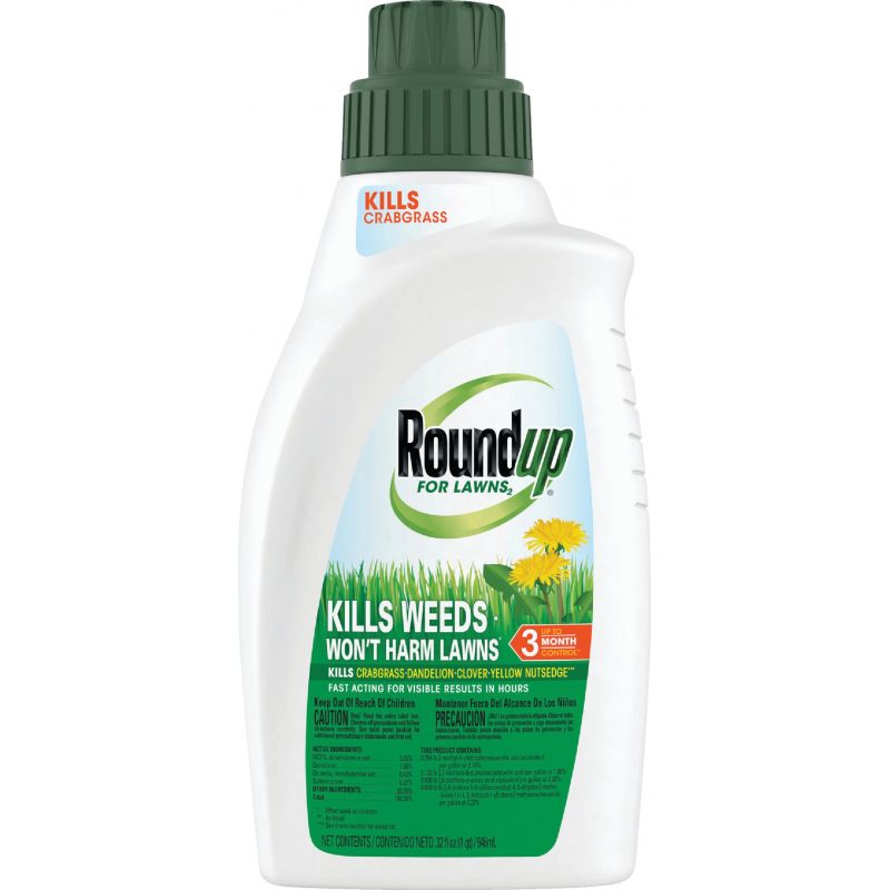 Roundup For Lawns Northern Formula Weed Killer 32 Oz., Pourable