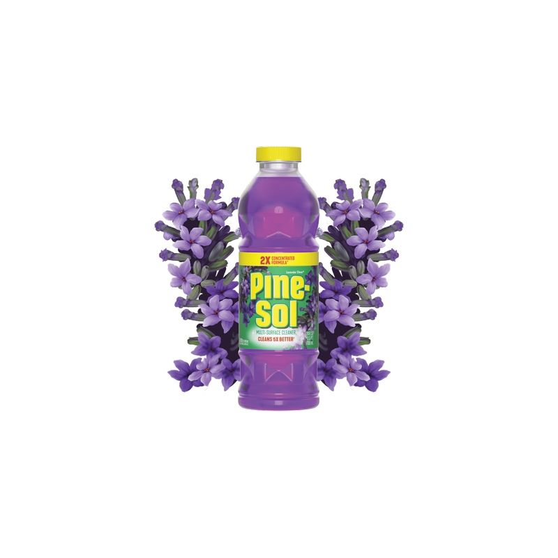 Pine-Sol 10041294601662 Multi-Surface Cleaner and Disinfectant, 40 oz, Bottle, Liquid, Lavender Clean