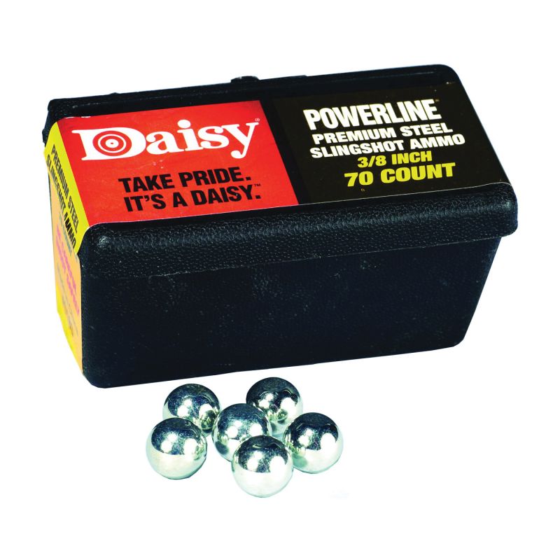 Daisy 8183 Slingshot Ammunition, Premium, Steel, Zinc (Pack of 6)