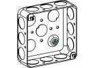Raco D4SB-50 Switch Box, 2-Gang, 16-Knockout, 1/2 in Knockout, Steel, Gray, Galvanized Gray