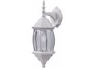 Home Impressions 17 In. Incandescent Twin Pack Outdoor Wall Light Fixture 7&quot; W X 17&quot; H X 8&quot; D, White