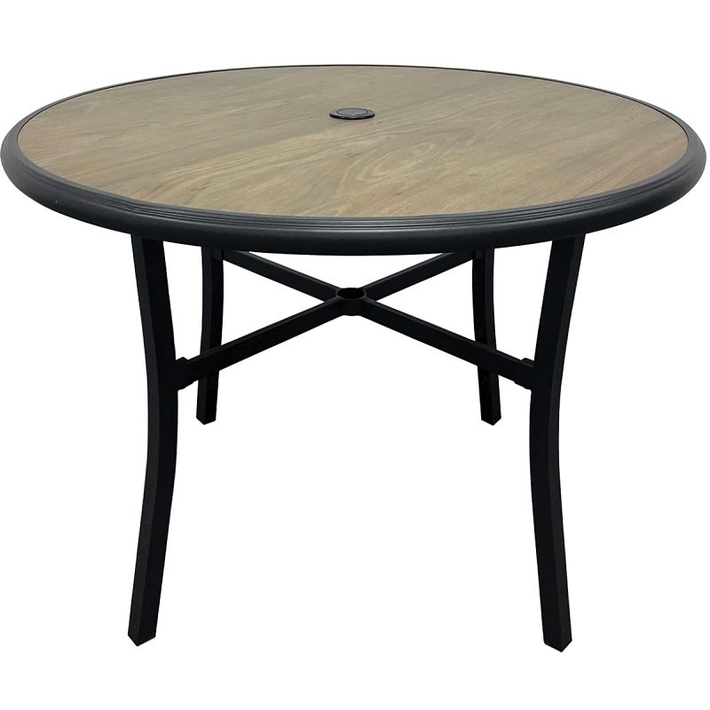 Seasonal Trends H23S7407A Dining Table, 39.76 in W, 39.76 in D, 27.95 in H, Steel Frame, Round Table, Steel Table