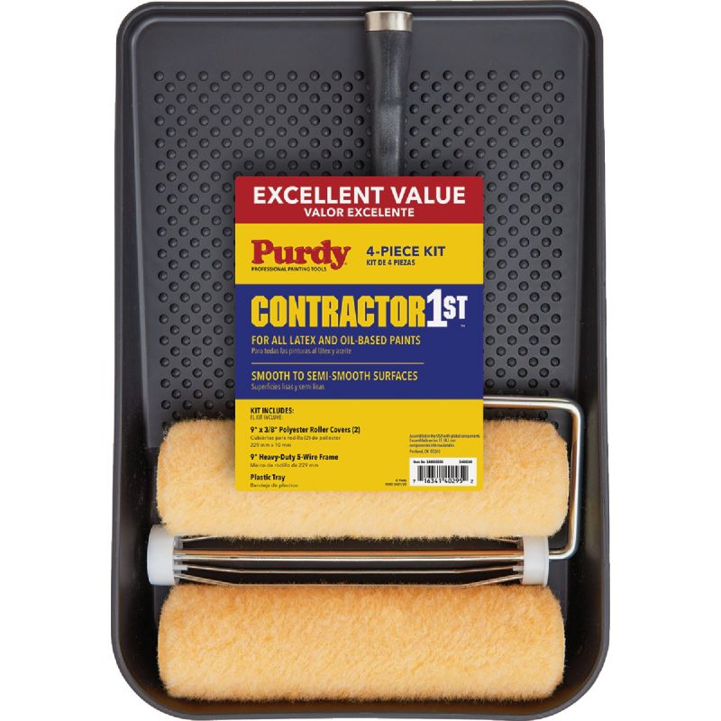 Purdy Contractor 1st 4-Piece Roller &amp; Tray Set