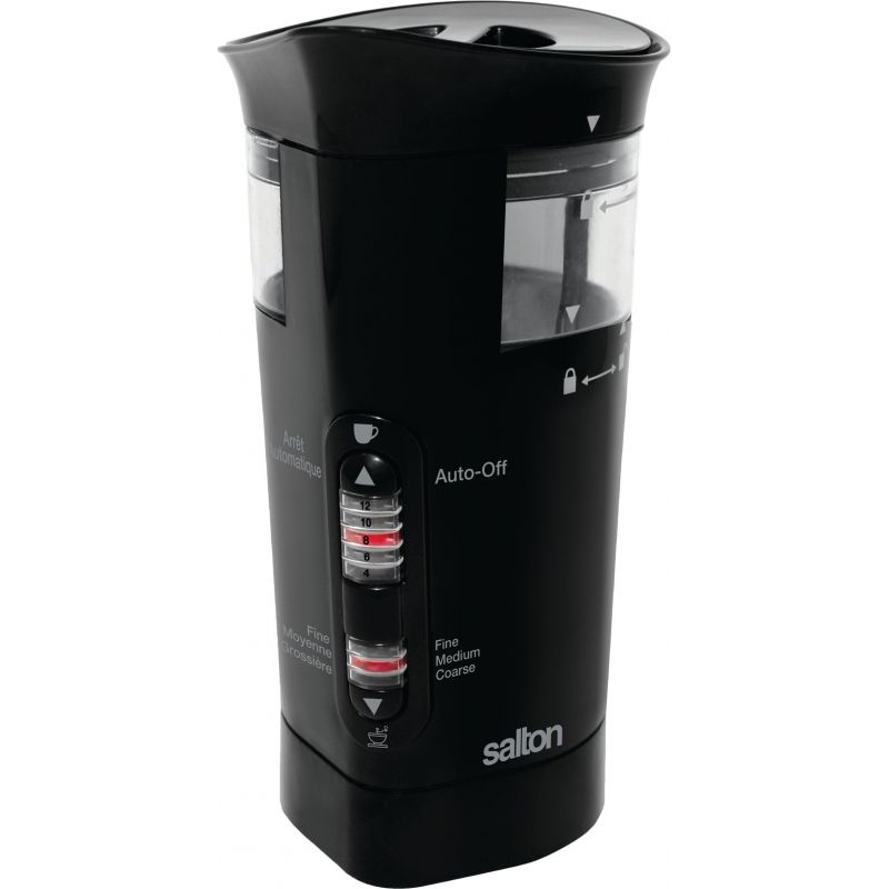 Salton Smart Coffee Grinder 12 Cup, Black