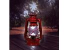 Alpine LED Hurricane Patio Lantern Red