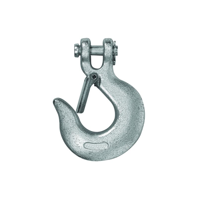 Campbell T9700524 Clevis Slip Hook with Latch, 5/16 in, 3900 lb Working Load, 43 Grade, Steel, Zinc