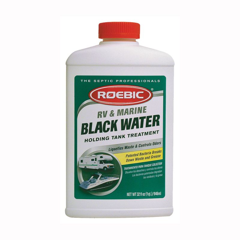 Roebic RV-Q Marine Black Water Treatment, 1 qt, Bottle, Liquid, Clean Straw