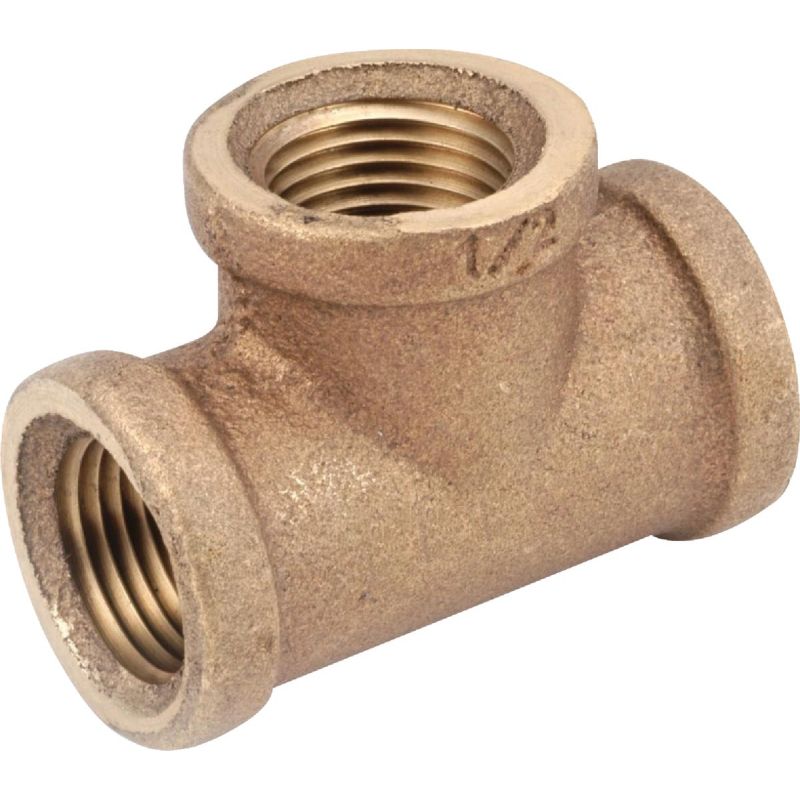 Anderson Metals Red Brass Threaded Tee 1-1/4&quot;