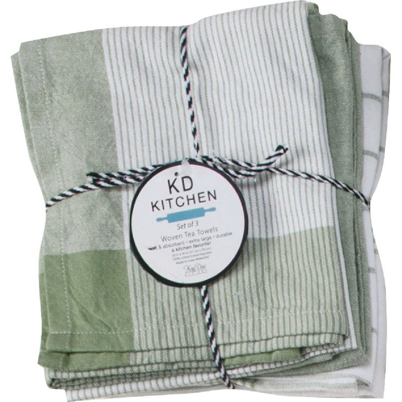 Kay Dee Designs Tea Towel Green Tea (Pack of 2)