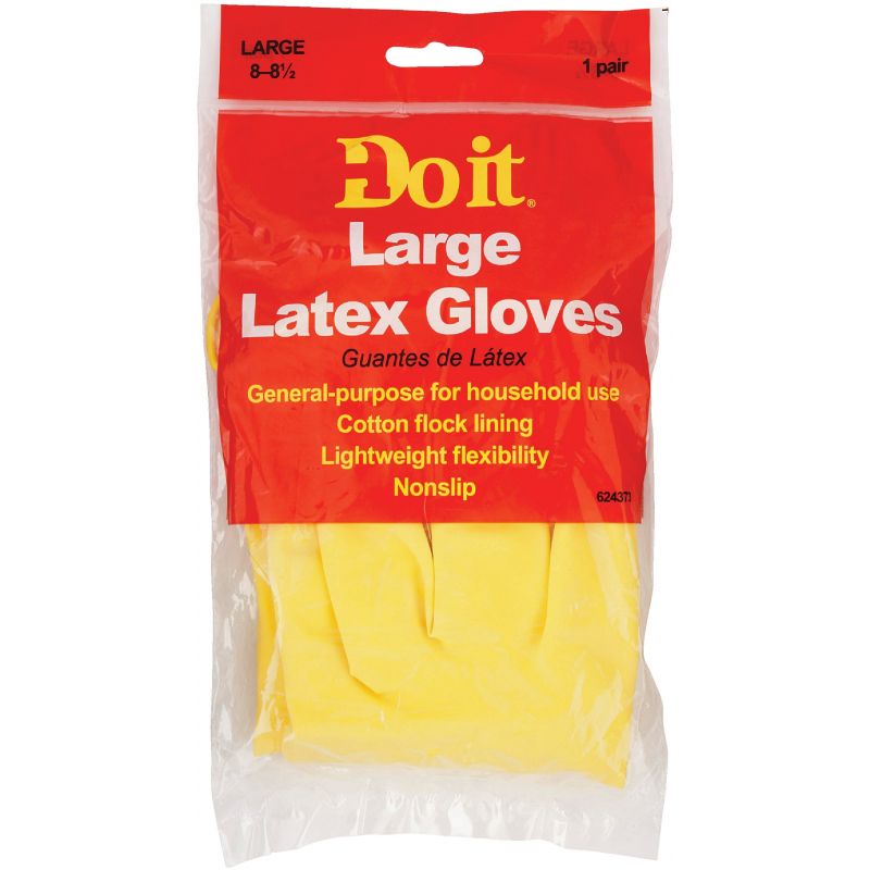 Do it Latex Rubber Glove L, Yellow