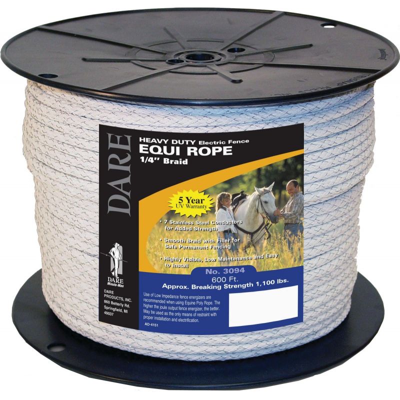 Dare Equi Rope Poly Rope White