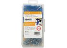 Hillman Ribbed Plastic Anchor Kit #8 - #10 - #12 Thread, Blue