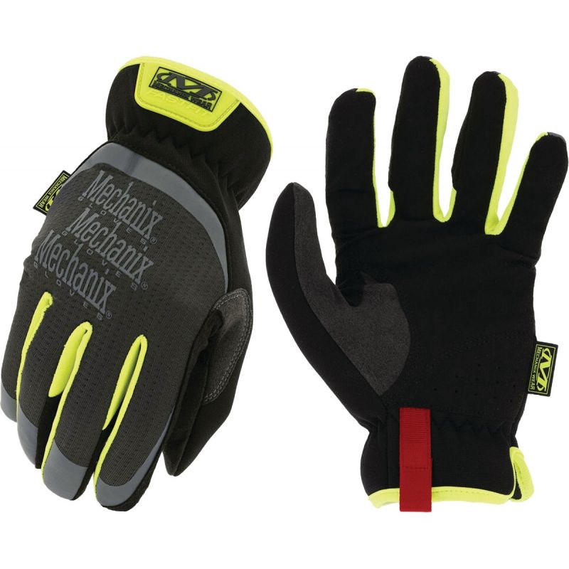 Mechanix Wear FastFit Hi-Vis Men&#039;s Work Glove L, Black &amp; Hi Vis Yellow